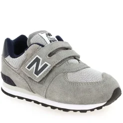 574 Be1 Velcro - Gris Marine