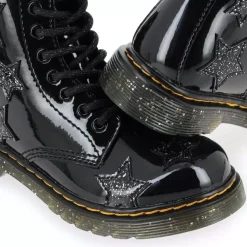 1460 Patent Lamper & Cosmic Glitter - Noir Glitter