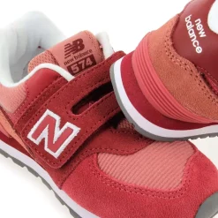 574 Wt1 Velcro - Bordeaux Rose