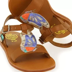 Plagette Papillon - Camel Multi