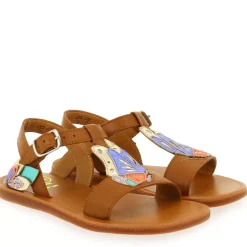 Plagette Papillon - Camel Multi