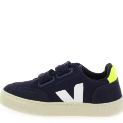 Small V12 Velcro Canvas - Marine Jaune