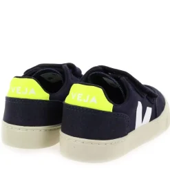 Small V12 Velcro Canvas - Marine Jaune