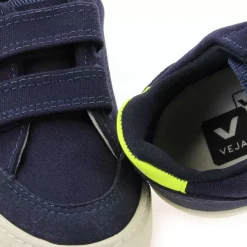 Small V12 Velcro Canvas - Marine Jaune