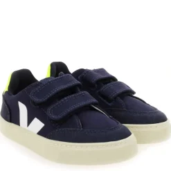 Small V12 Velcro Canvas - Marine Jaune