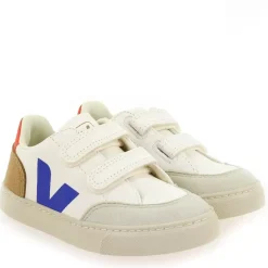 Small V12 Velcro H23 - Blanc Bleu